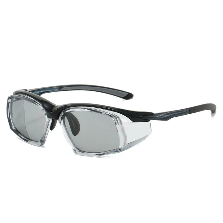 Yimaruili Unisex Full Rim Square Tr 90 Polaroid Lens Sunglasses 662825