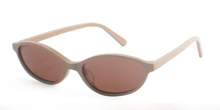 Esnbie Unisex Full Rim Oval Rectangle Acetate Sunglasses 240781