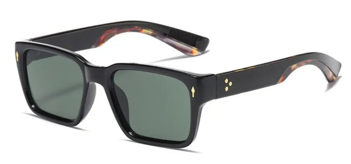 Glocco Unisex Full Rim Rectangular Square Acetate Sunglasses 51127