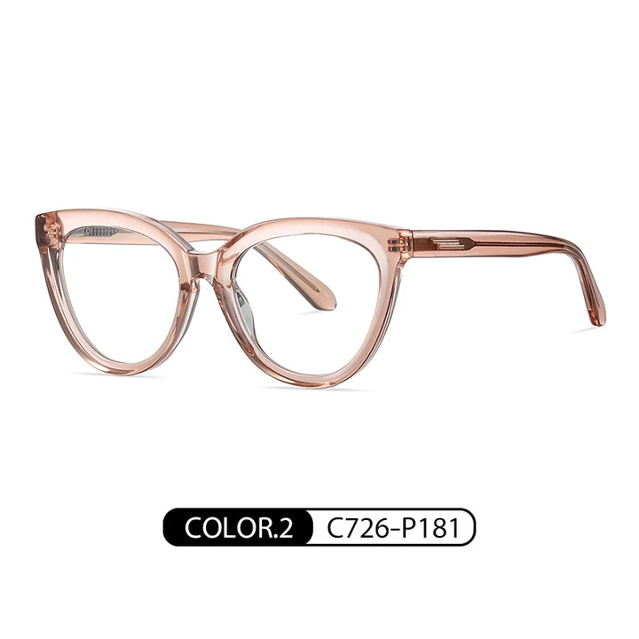Gmei Women's Full Rim Oval Cat Eye Acetate Eyeglasses 18818