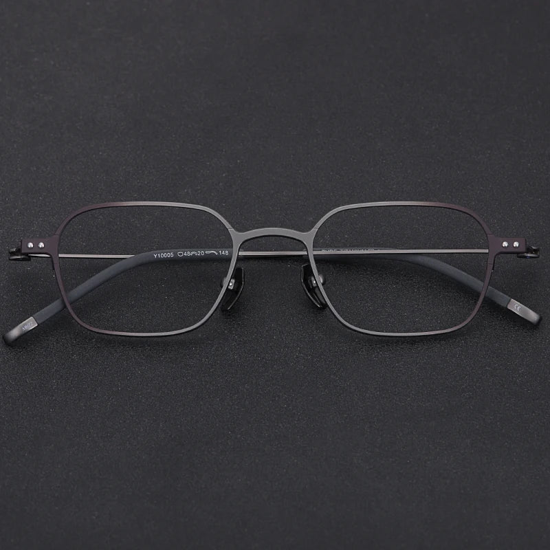 Muzz Y10005 unisex IP titanium prescription eyeglasses — view 4