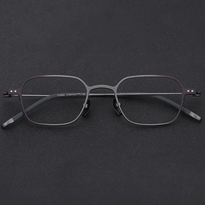 Muzz Y10005 unisex IP titanium prescription eyeglasses — view 4