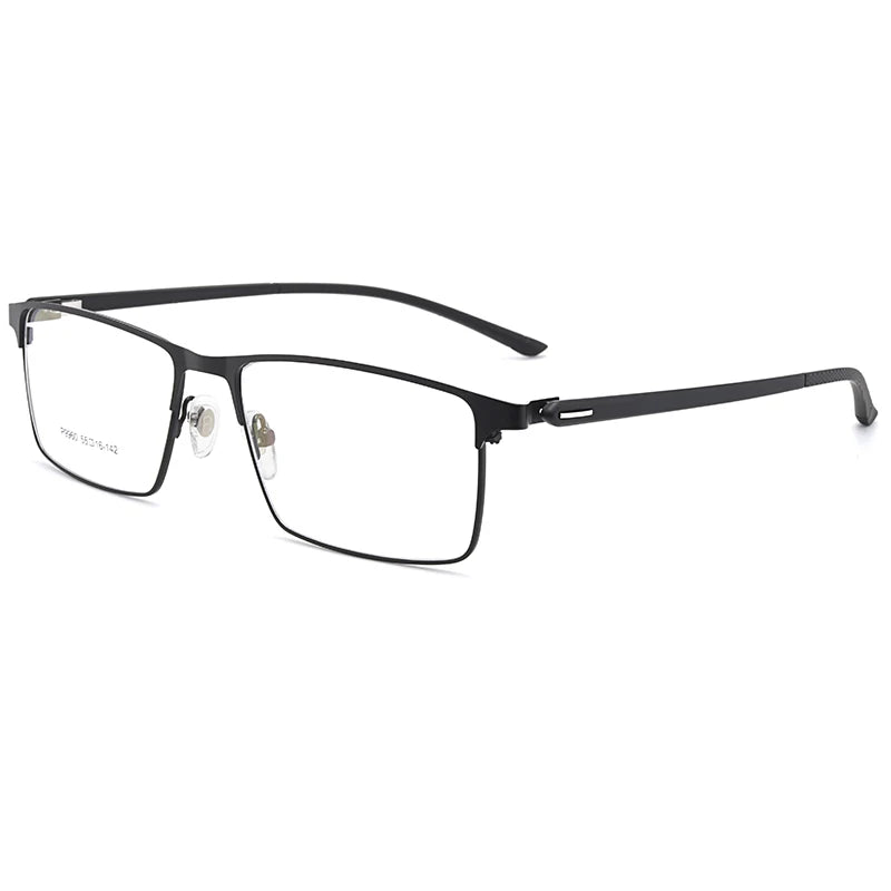 Hotony Men's Full Or Semi Rim Square Tr 90 Alloy Eyeglasses P9960 Full Rim Hotony   