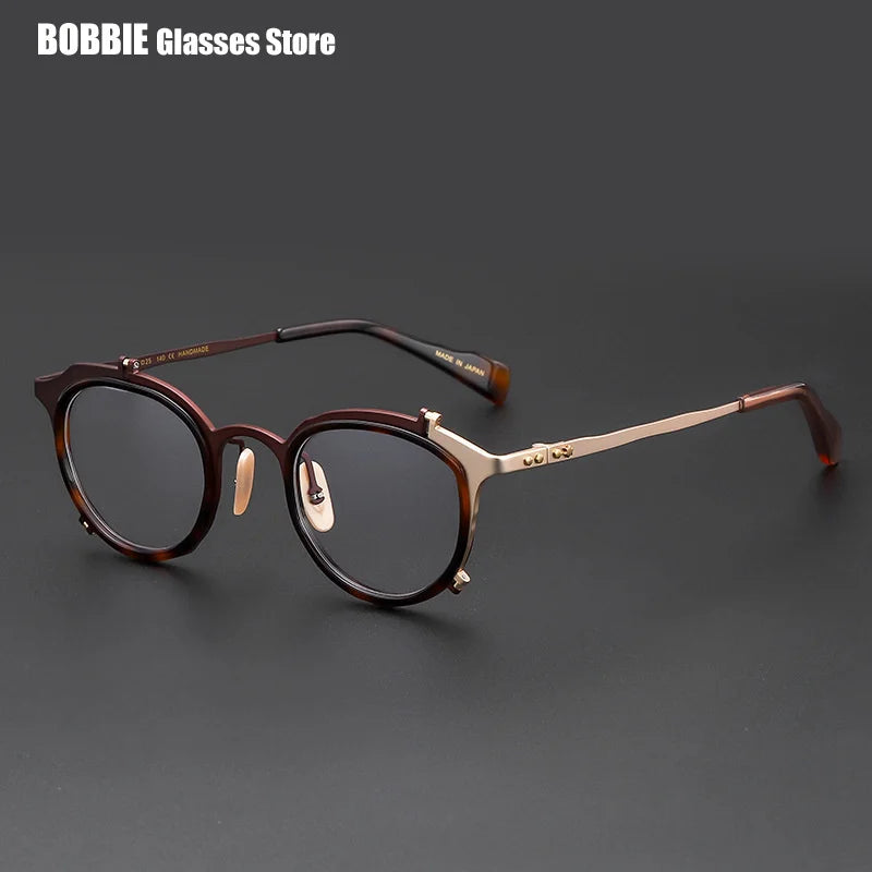 Bobbie Women's Full Rim Oval Polygon Titanium Eyeglasses 960050