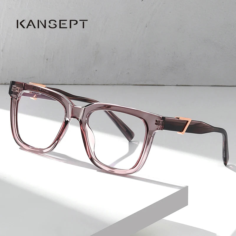 Kansept Women's Full Rim Square Tr 90 Acetate Reading Glasses K911 Reading Glasses Kansept   