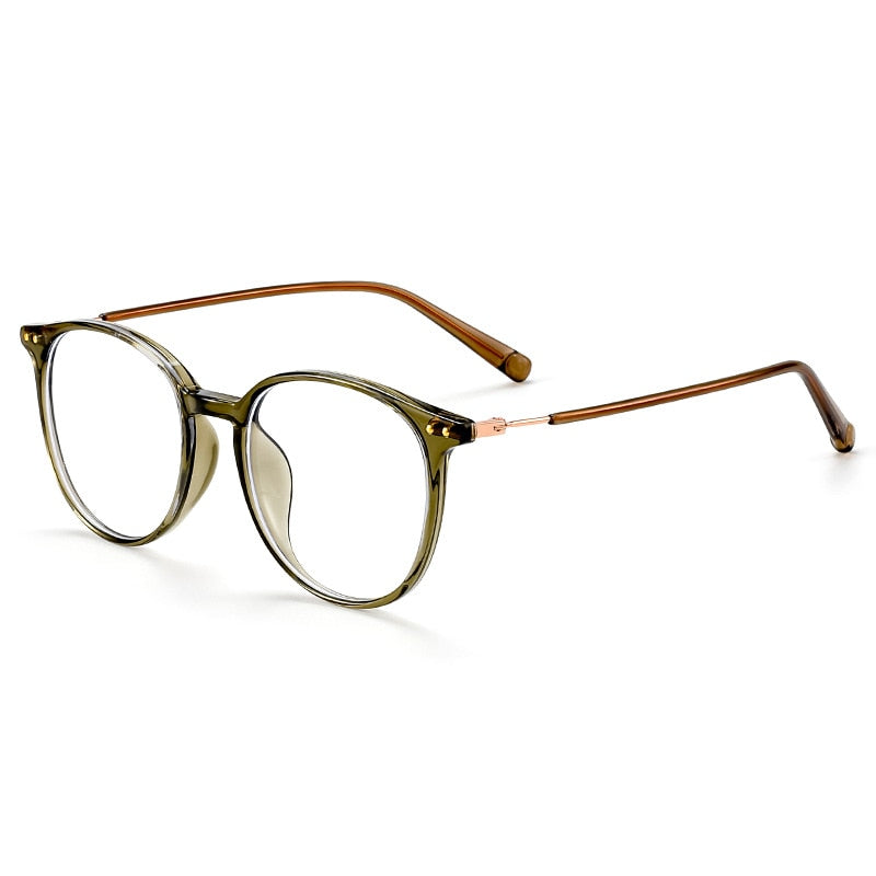 KatKani Unisex Full Rim Square Tr 90 Alloy Eyeglasses 01252 Full Rim KatKani Eyeglasses   
