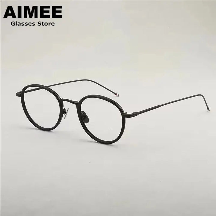 Aimee 905000 Unisex Full Rim Titanium Acetate Oval Frames FuzWeb