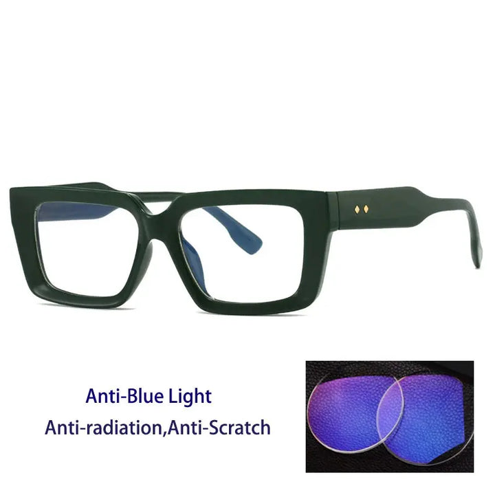 Kocolior 237900 Unisex Full Rim Square Brow Line PC Frames FuzWeb
