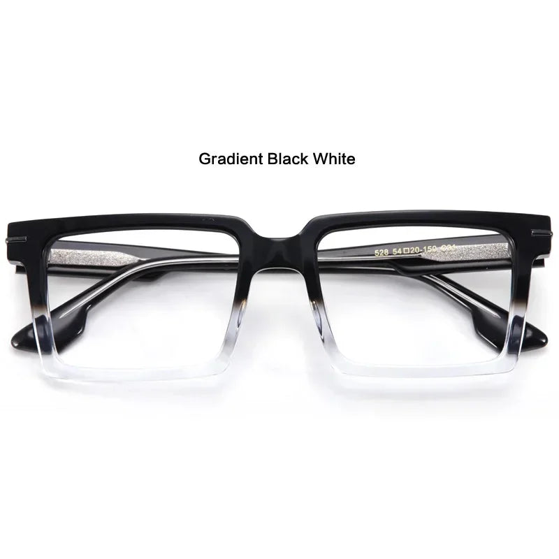 Aror Unisex Full Rim Square Acetate Eyeglasses 49528 Full Rim Aror C4