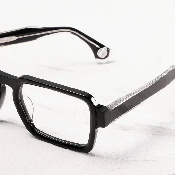 Muzz JMM78RX men's rectangle acetate prescription eyeglasses — view 4