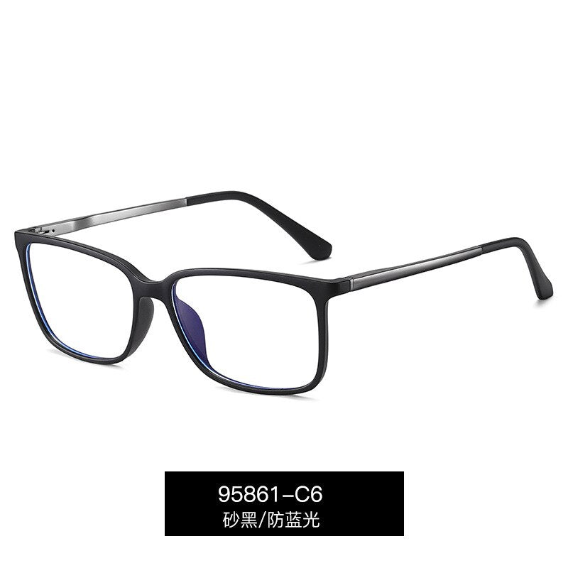 Kansept Men's Full Rim Square Tr 90 Eyeglasses 95861 Full Rim Kansept C6  