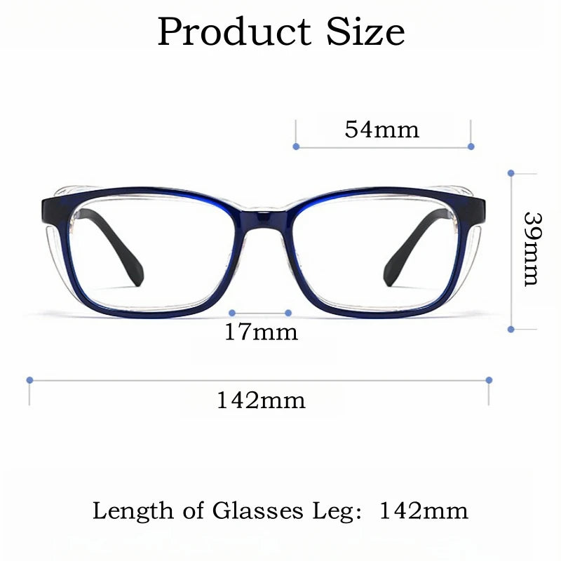 Yimaruili Unisex Full Rim Square Tr 90 Polycarbonate Eyeglasses Y9103 Anti Dust Full Rim Yimaruili Eyeglasses   