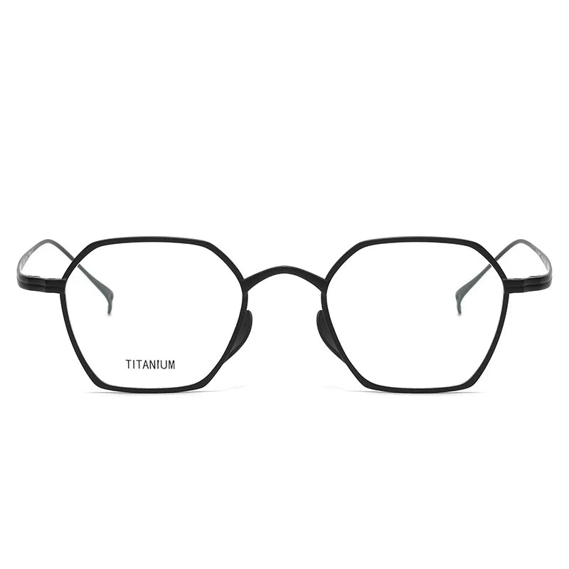 Aimee Unisex Full Rim Polygon Titanium Eyeglasses 11130 Full Rim Aimee   