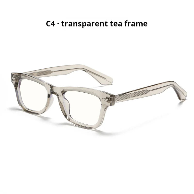 Xbora Unisex Full Rim Brow Line Square Tr 90 Alloy Eyeglasses 542529