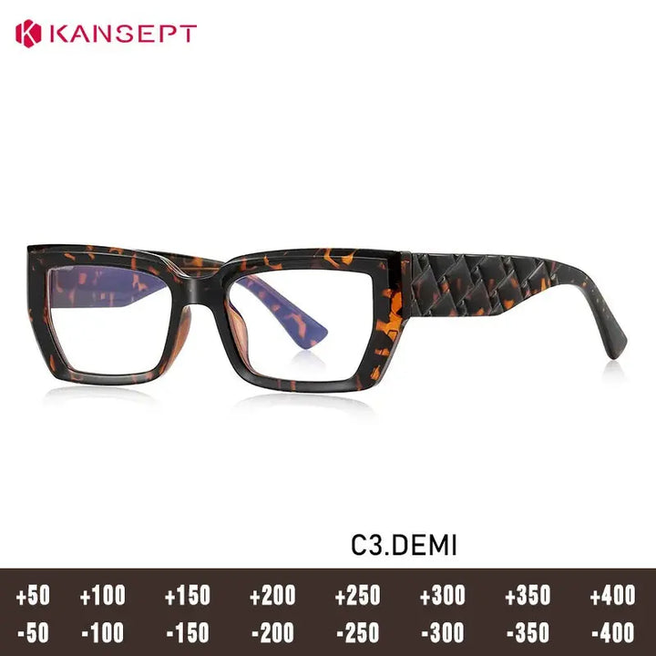 Kansept Unisex Full Rim Rectangle Tr 90 Frames 225800 FuzWeb