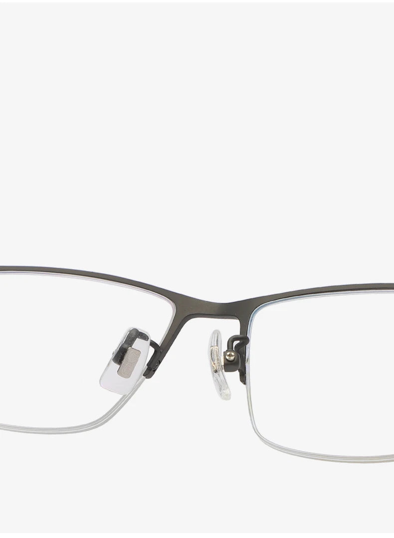 Reven Jate 71109 semi-rimless rectangle titanium prescription eyeglasses — view 6
