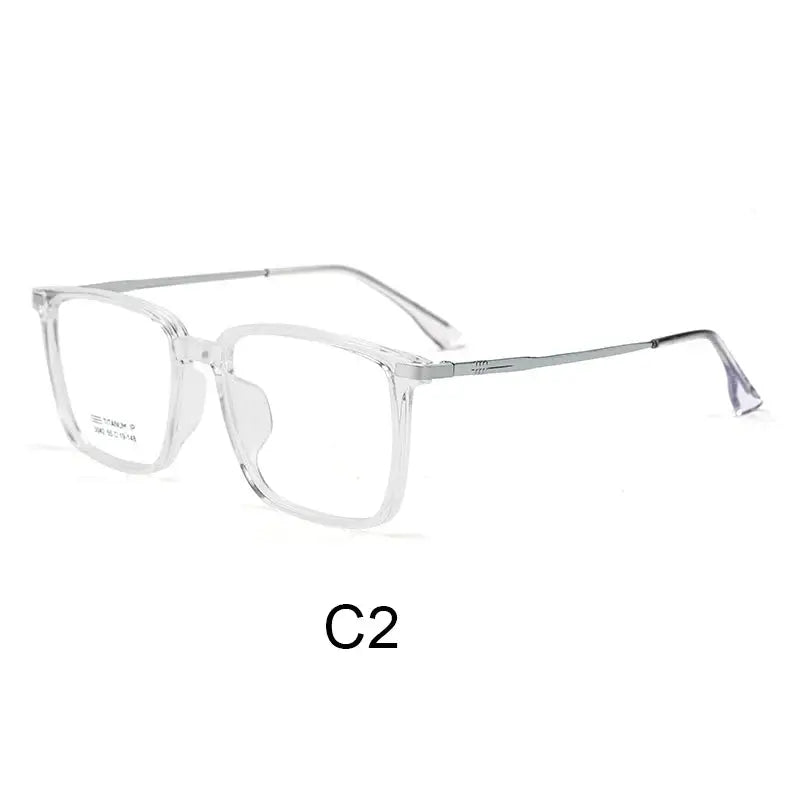Vicky Men's Full Rim Square Titanium Reading Glasses 5042.