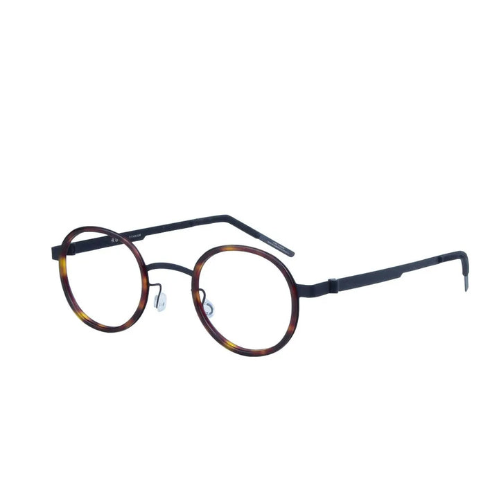 Aimee Unisex Full Rim Round Screwless Titanium Acetate Eyeglasses 3033 Full Rim Aimee   