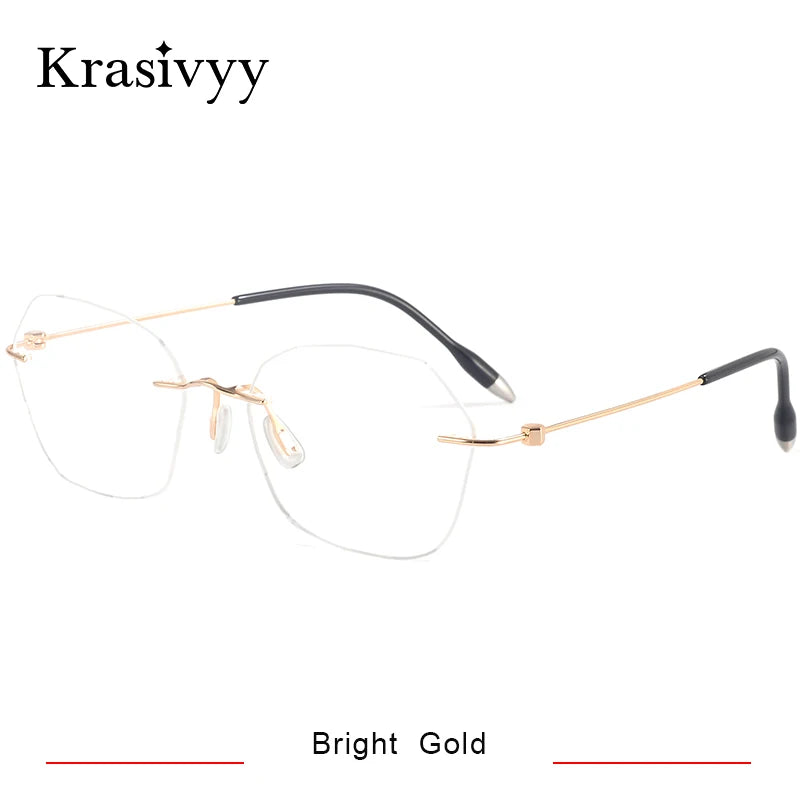 Krasivyy Unisex Rimless Titanium Prescription Eyeglasses KR5024 - view 9