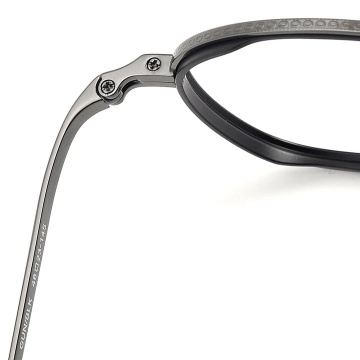 Muzz 1234 unisex oval pure titanium prescription eyeglasses — view 9