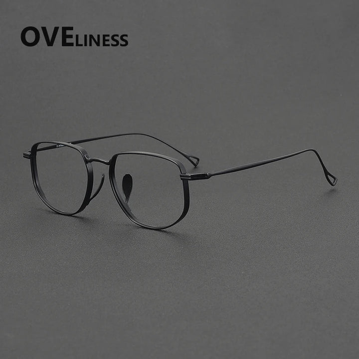 Oveliness Unisex Full Rim Square Titanium Eyeglasses 643004