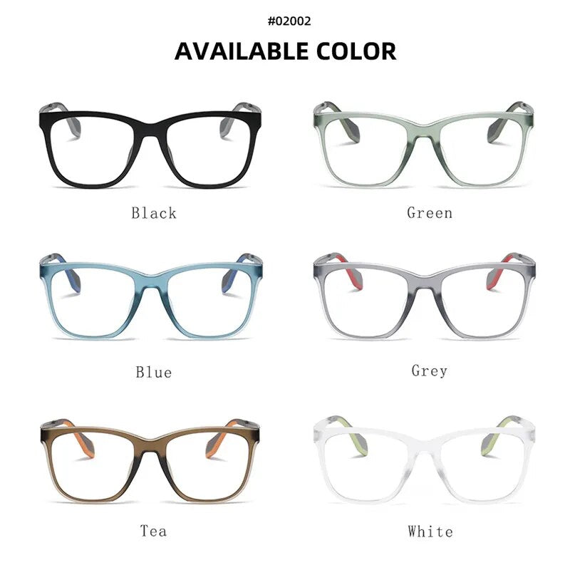 Hdcrafter Men's Full Rim Square Tr 90 Titanium Sport Eyeglasses 02002 Full Rim Hdcrafter Eyeglasses   