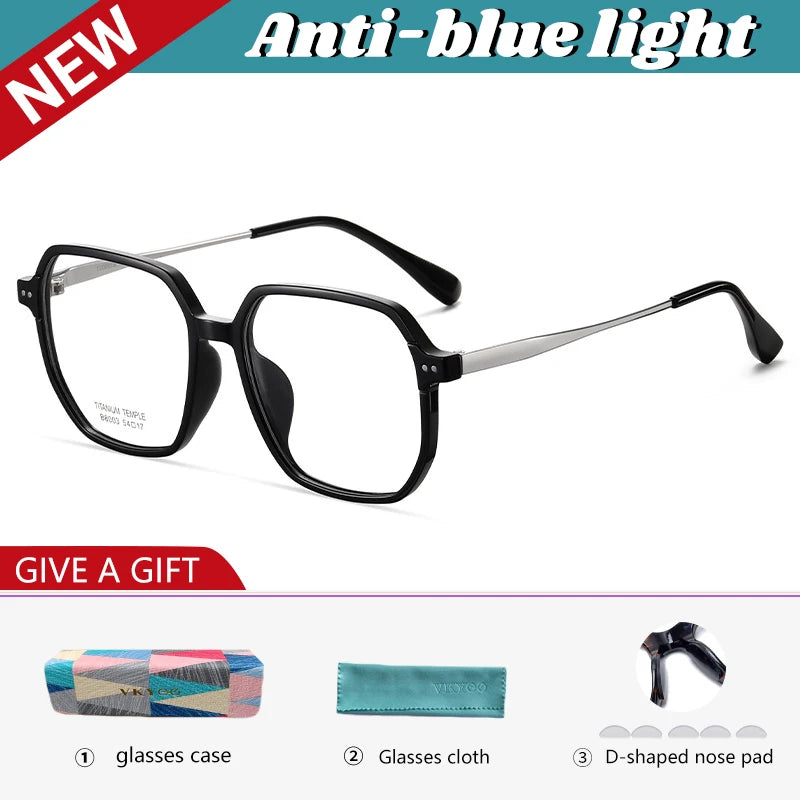 Vicky Men's Full Rim Square Tr 90 Titanium Reading Glasses 638003