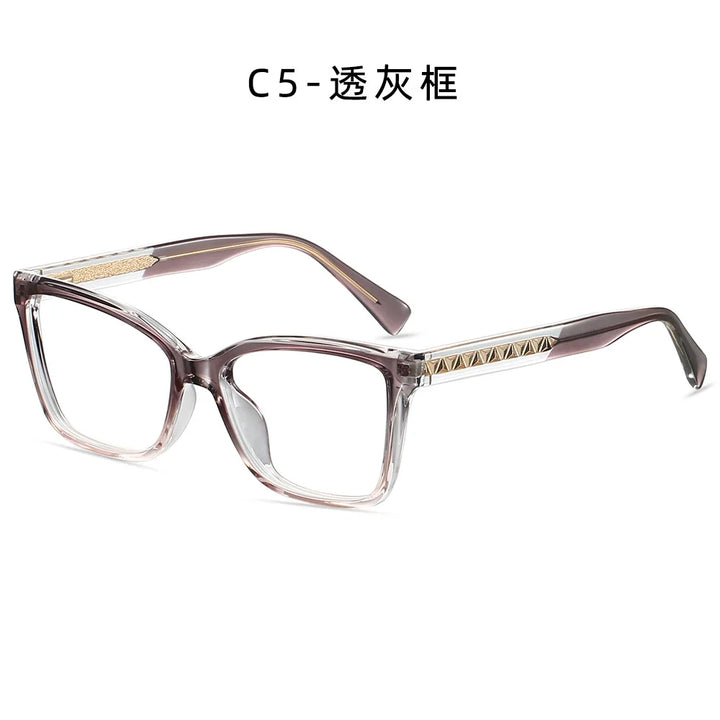 CCspace Unisex Full Rim Square Tr 90 Alloy Reading Glasses 802710
