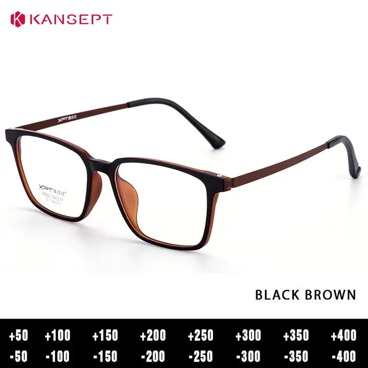 Kansept Unisex Full Rim Square Tr 90 Titanium Frames 982200 FuzWeb