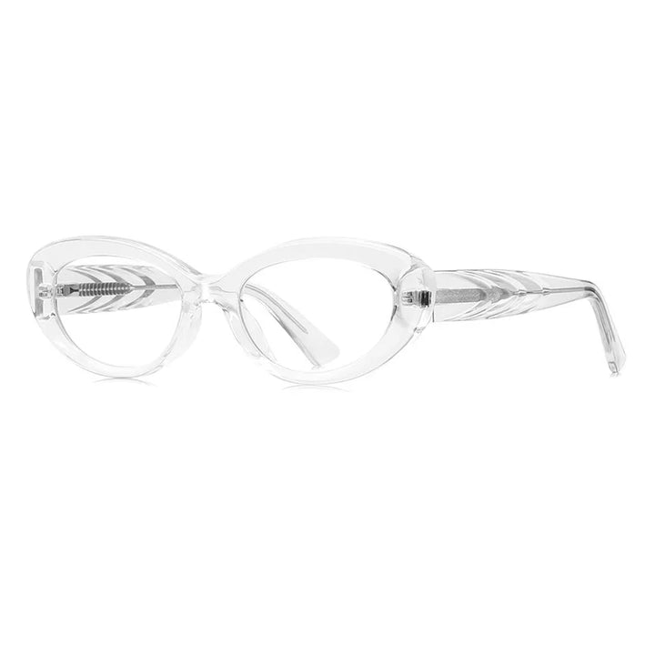CCspace Women's Full Rim Oval Thick Tr 90 Alloy Reading Glasses 802731