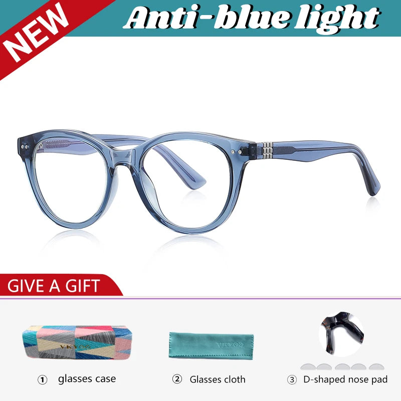 Vicky Unisex Full Rim Round Tr 90 Titanium Reading Glasses 622231