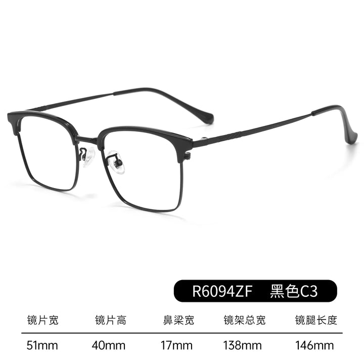 Bclear Unisex Full Rim Browline TR90 Eyeglasses BSF-R6094ZF