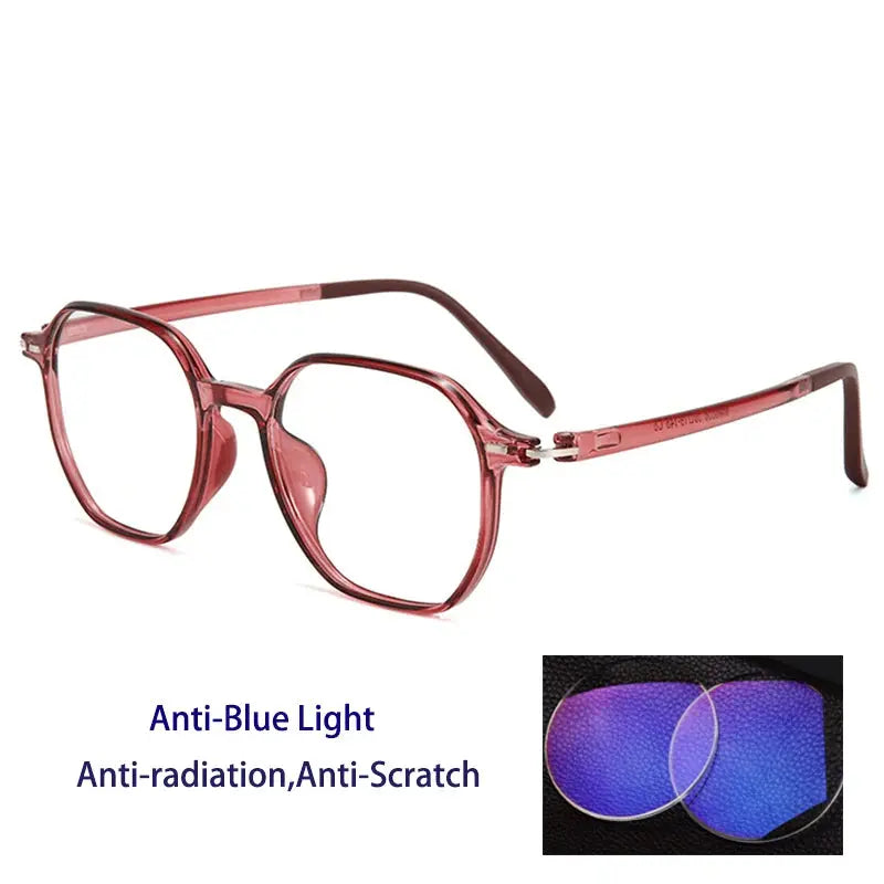 Kocolior Unisex Full Rim Polygon Tr 90 Frames 256856 FuzWeb