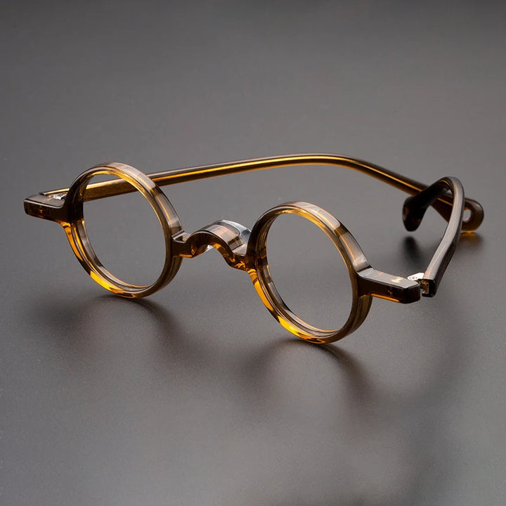 Cubojue Women's Full Rim Round Acetate Reading Glasses 13835