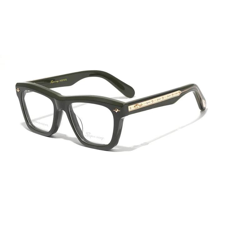 Nobler Unisex Full Rim Square Thick Acetate Eyeglasses 51090