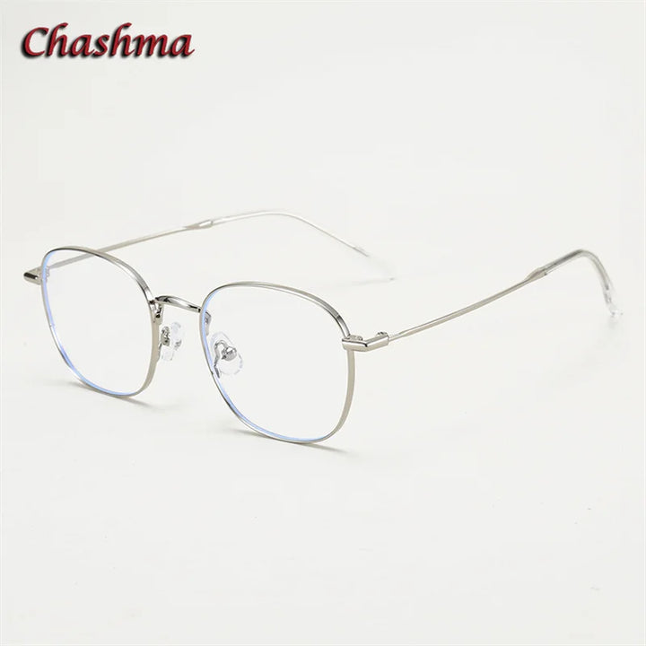 Chashma Ochki Women's Full Rim Oval Square Alloy Eyeglasses 70168