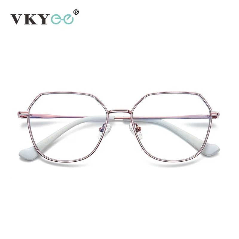 Vicky Women's Full Rim Polygon Alloy Reading Glasses 3040 Reading Glasses Vicky PFD3040-C5 China 0