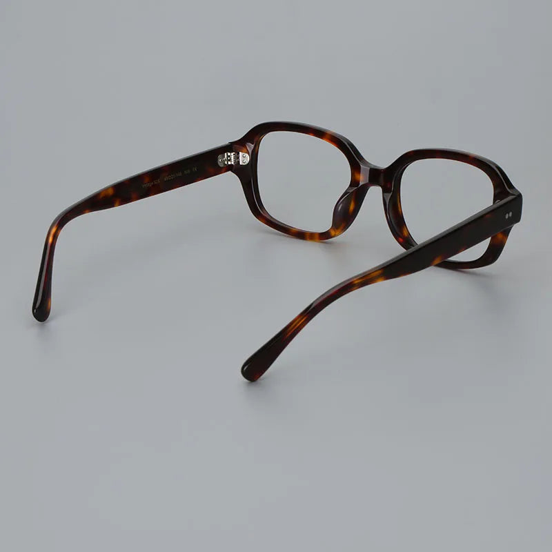 Hewei Unisex Full Rim Rectangle Acetate Eyeglasses 0026 Full Rim Hewei   