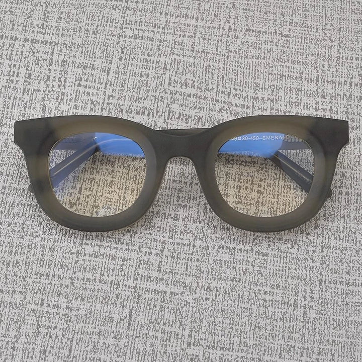 Cubojue Unisex Full Rim Square Acetate Reading Glasses Hmc46 Reading Glasses Cubojue   