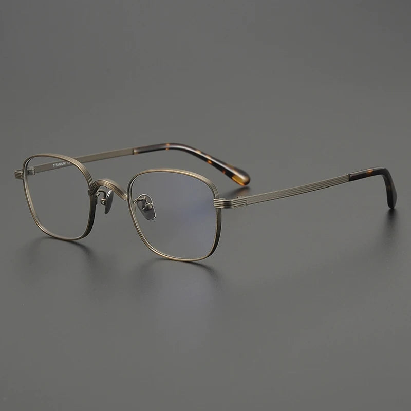 Gatenac Women's Full Rim Square Titanium Eyeglasses G2117