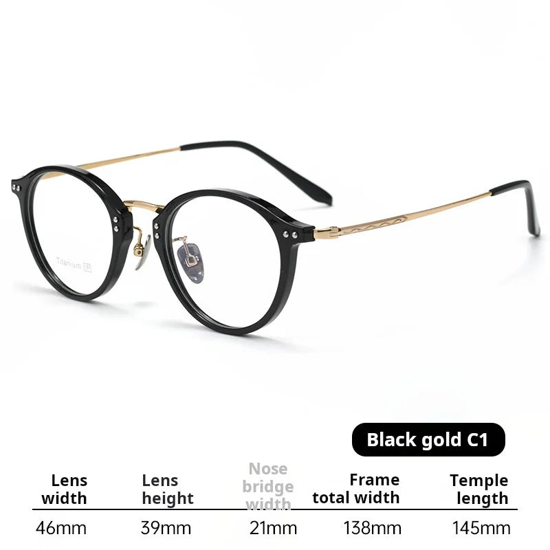 Xbora Women's Full Rim Round Tr 90 Titanium Eyeglasses 518276