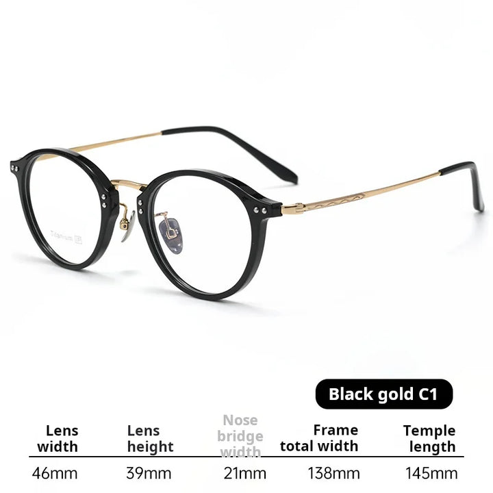 Xbora Women's Full Rim Round Tr 90 Titanium Eyeglasses 518276