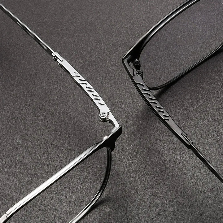 Gmei Optical 3828J unisex square alloy prescription eyeglasses — view 2