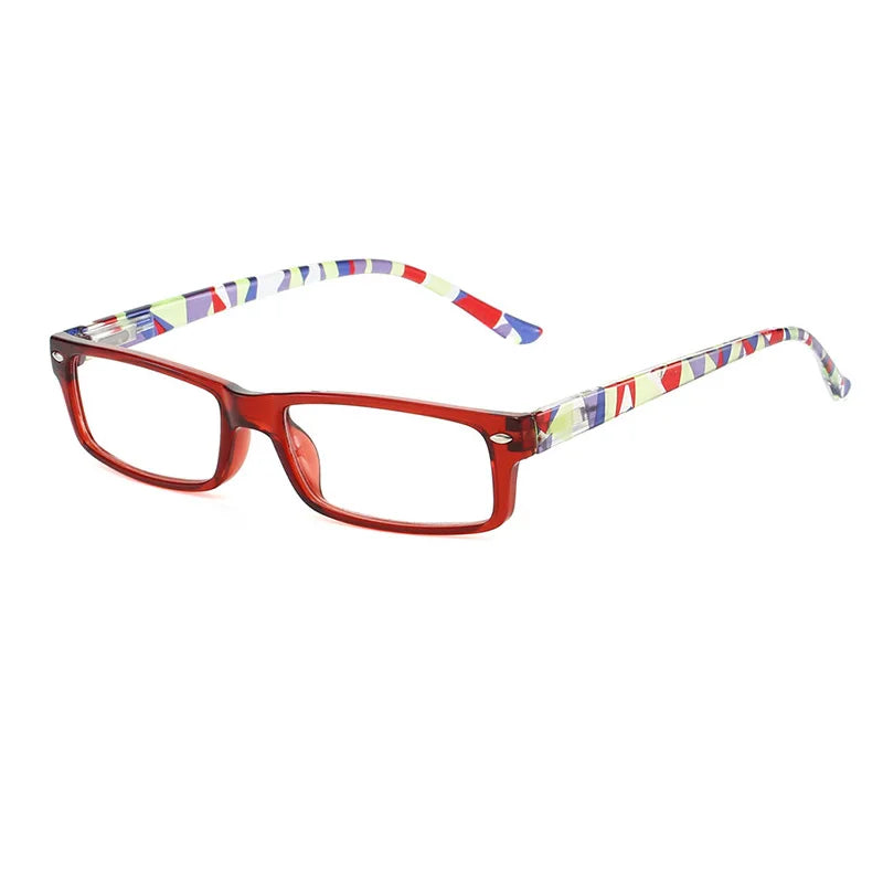 Kocolior Women's Full Rim Square Pc Alloy Photochromic Reading Glasses 525004