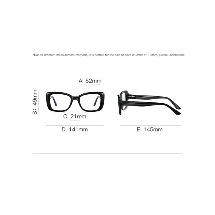Reven Jate Unisex Full Rim Square Thick Tr 90 Eyeglasses 21147