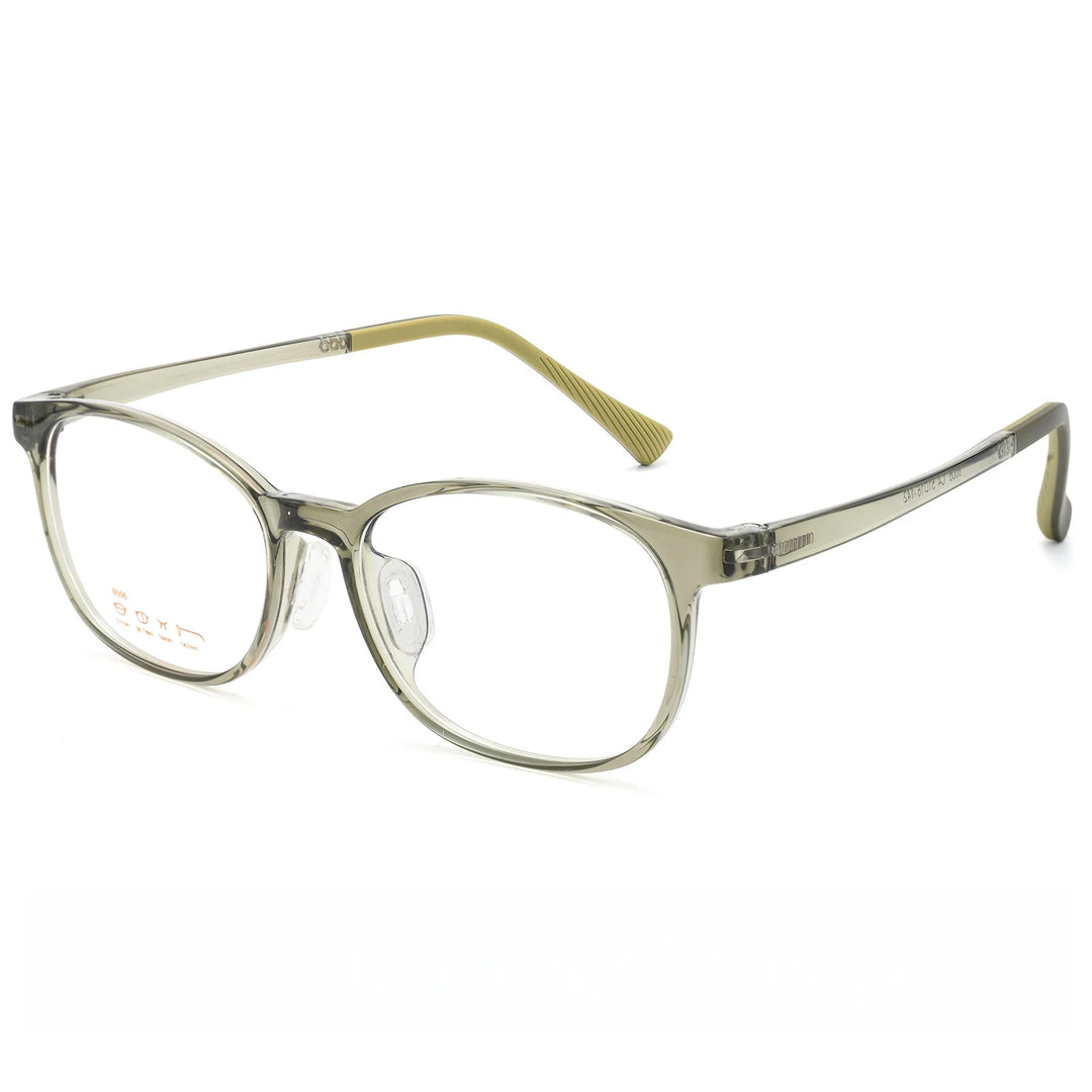 Yimaruili Unisex Full Rim Oval TR-90 Eyeglasses 6006LS — view 4 | Yimaruili at FuzWeb