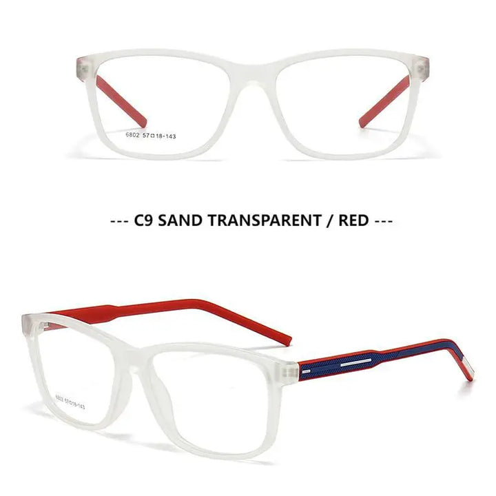 Muzz 68020 unisex square TR90 prescription eyeglasses — view 7