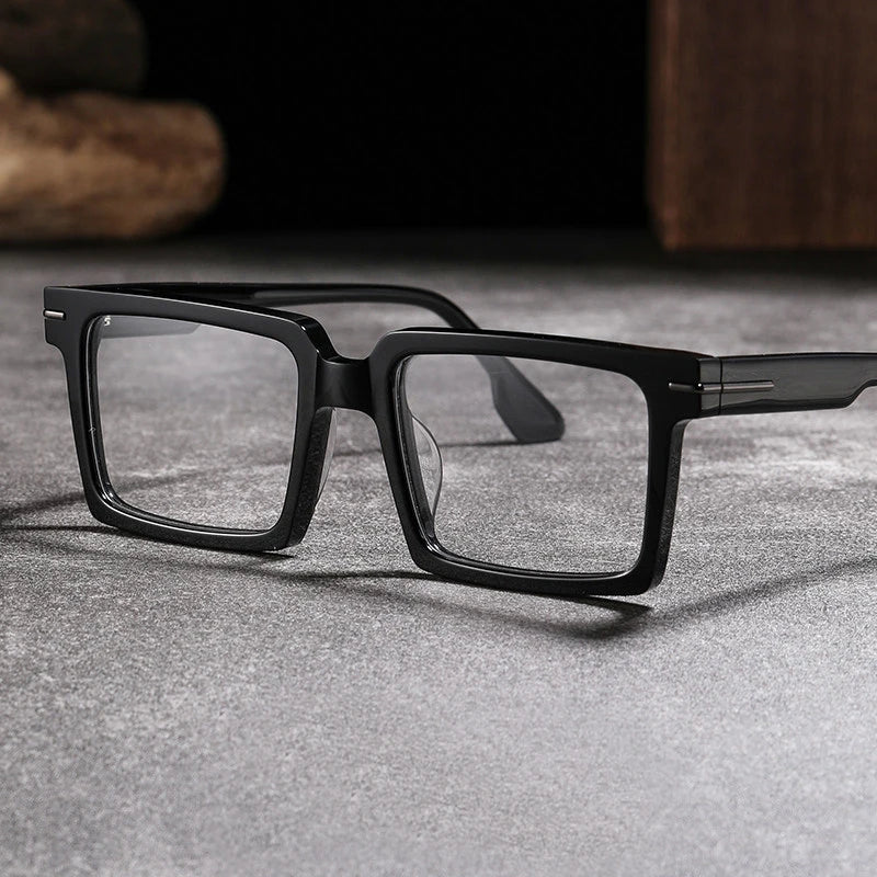 Blackmask Unisex Full Rim Square Acetate Eyeglasses BM-S528