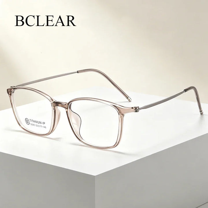 Bclear Unisex Full Rim Square TR90 Eyeglasses MY-6805