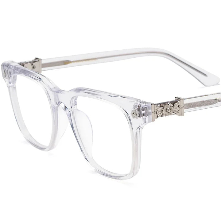 Nobler Women's Full Rim Brow Line Square Acetate Eyeglasses 19395